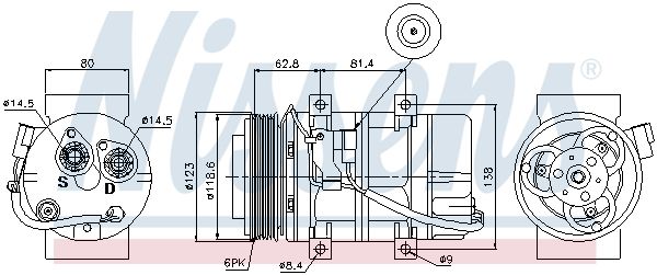 Kompressori, ilmastointilaite - 89069