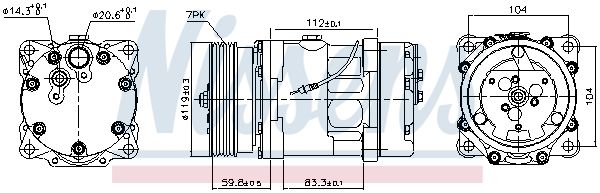 Kompressori, ilmastointilaite - 89160