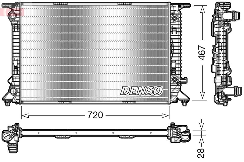 Motora dzesēsanas radiators - DRM02021