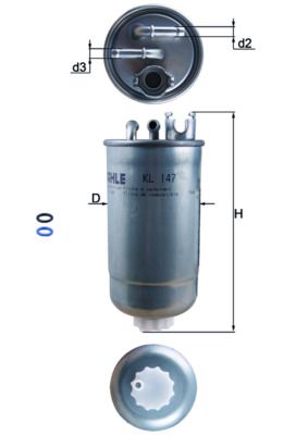 Degvielas filtrs - KL 147D