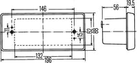 Pagrieziena signāla lukturis - 2BA 003 734-001
