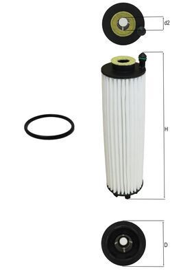 Eļļas filtrs - OX 1366D