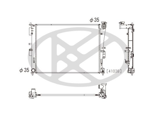 Motora dzesēsanas radiators - PL812788