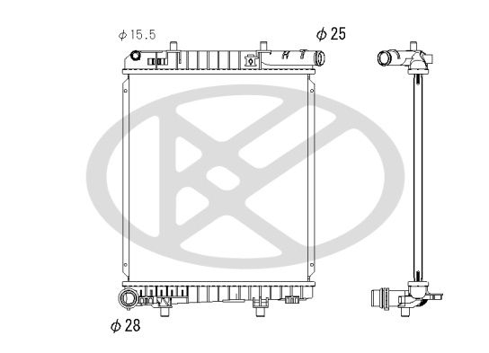 Motora dzesēsanas radiators - PL483418