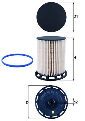 Degvielas filtrs - KX 493D