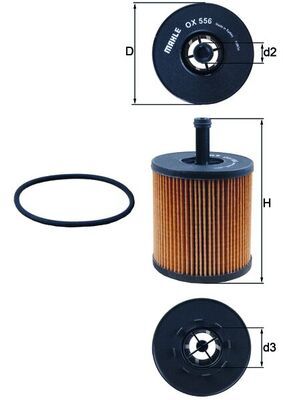 Eļļas filtrs - OX 556D