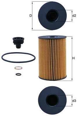 Eļļas filtrs - OX 353/7D
