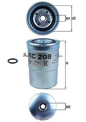 Degvielas filtrs - KC 208