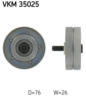 Ohjainrulla, moniurahihna - VKM 35025