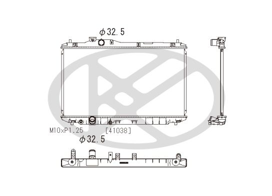 Motora dzesēsanas radiators - PL082626