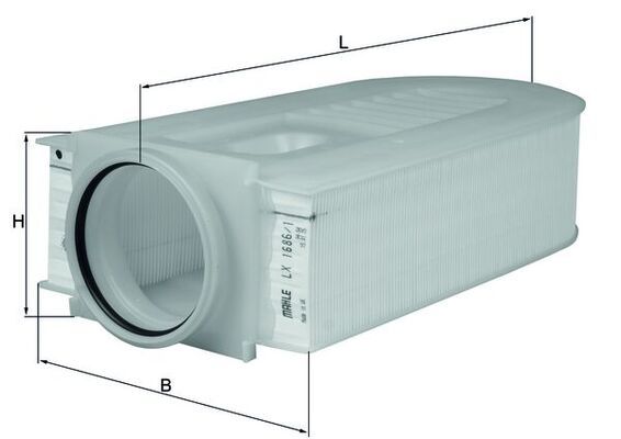 Gaisa filtrs - LX 1686/1