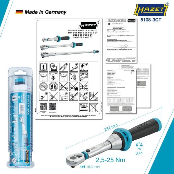 Griezes momenta mērīšanas instrumenti - 5108-3CT