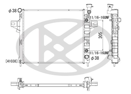 Motora dzesēsanas radiators - PL331591