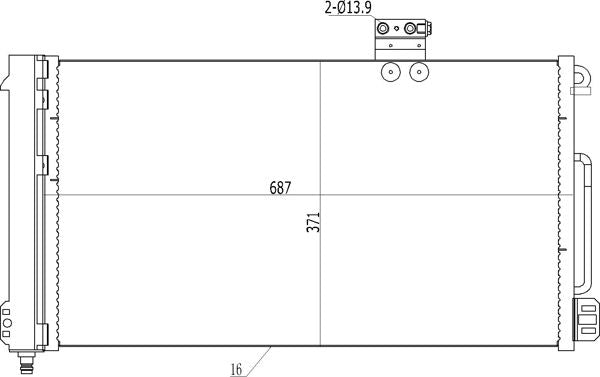 Radiatora cauruļvads - 6061.17