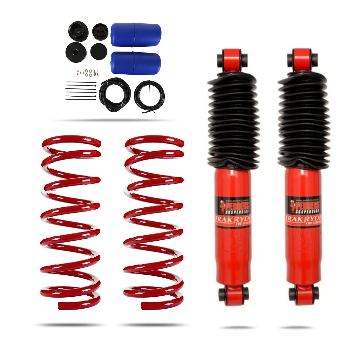 Pedders Towing Suspension Kit. With Supplementary Airbags. Nissan Pathfinder, R51 - 803133