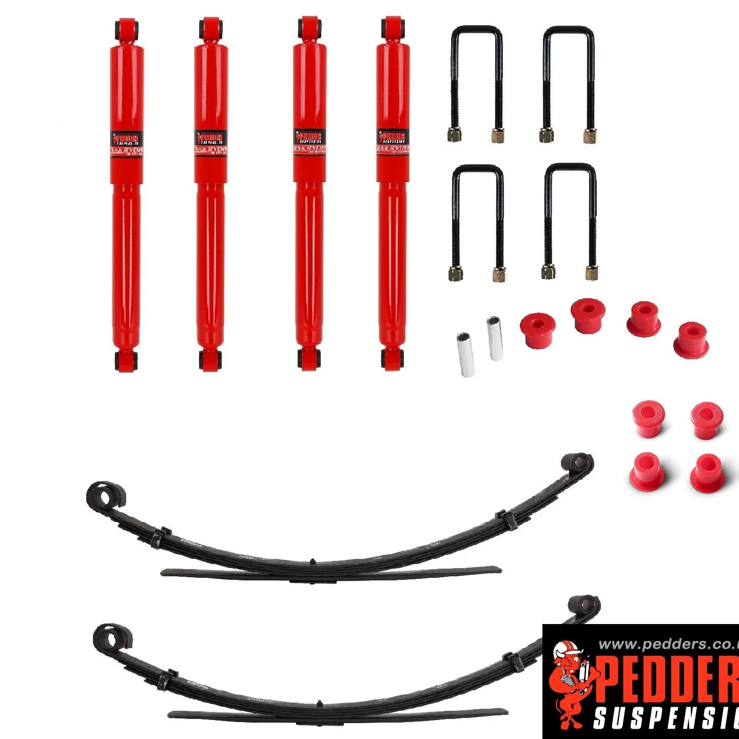 Pedders 1.5 Inch Suspension Lift Kit. WITHOUT torsion bars. Toyota Hilux Mk4 & 5 & MK3 IMPORT - 803164