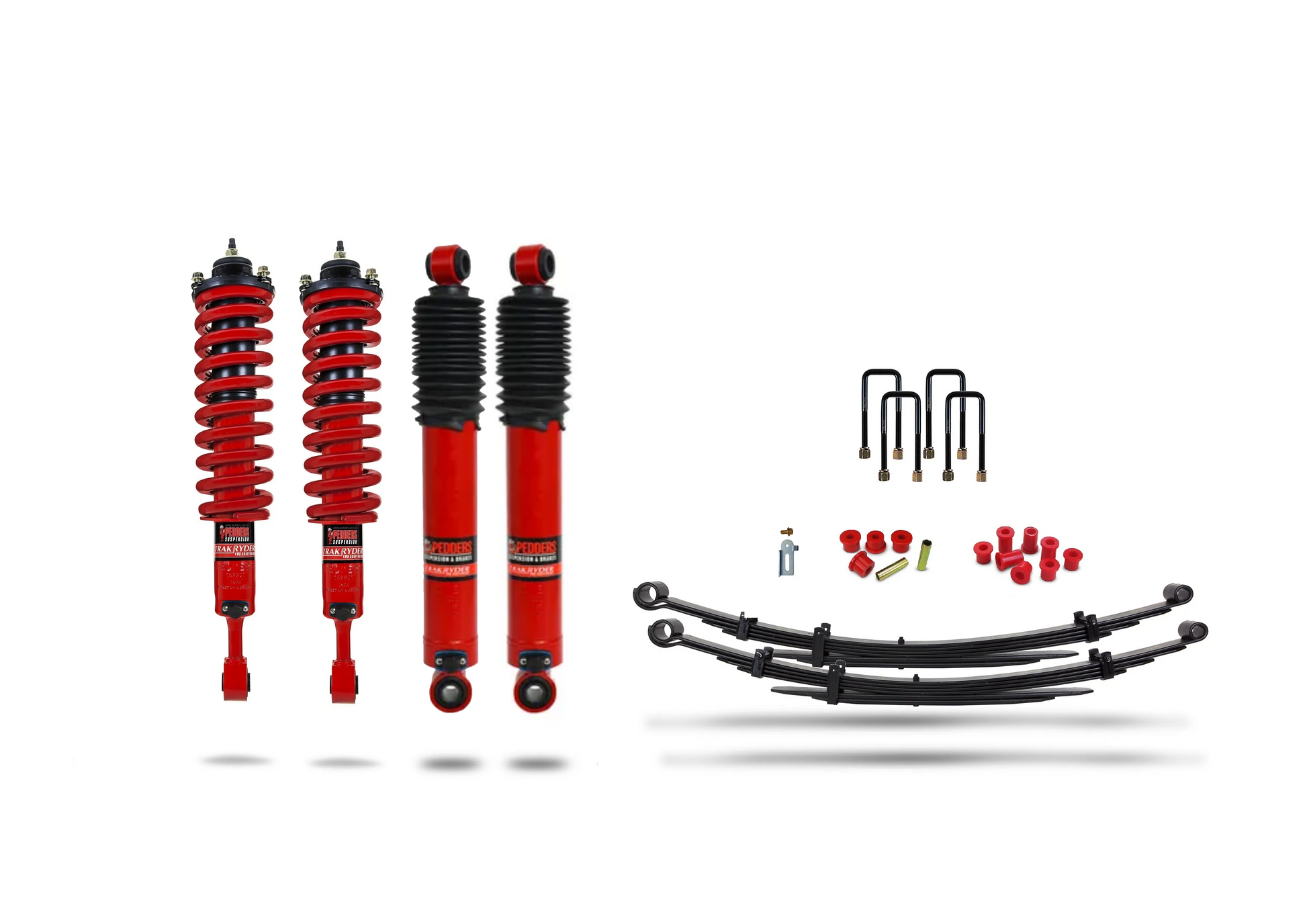 Pedders Extra Heavy Duty Load Carrying and Towing Suspension Kit. With Foam Cell Shocks & Assembled Front Struts. Toyota Hilux MK8 & MK9 - 803241A