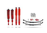 Pedders Extra Heavy Duty Load Carrying and Towing Suspension Kit. With Foam Cell Shocks & Assembled Front Struts & Parabolic Leaf Springs. Toyota Hilux MK8 & MK9 - 803241P