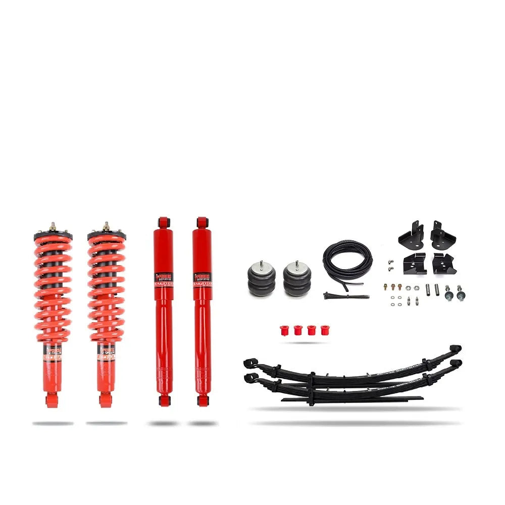 Pedders 1.75 Inch Heavy Duty Load Carrying and Towing Kit. With Assembled Foam Cell Struts & Additional Airbags. Isuzu D-Max - 803245