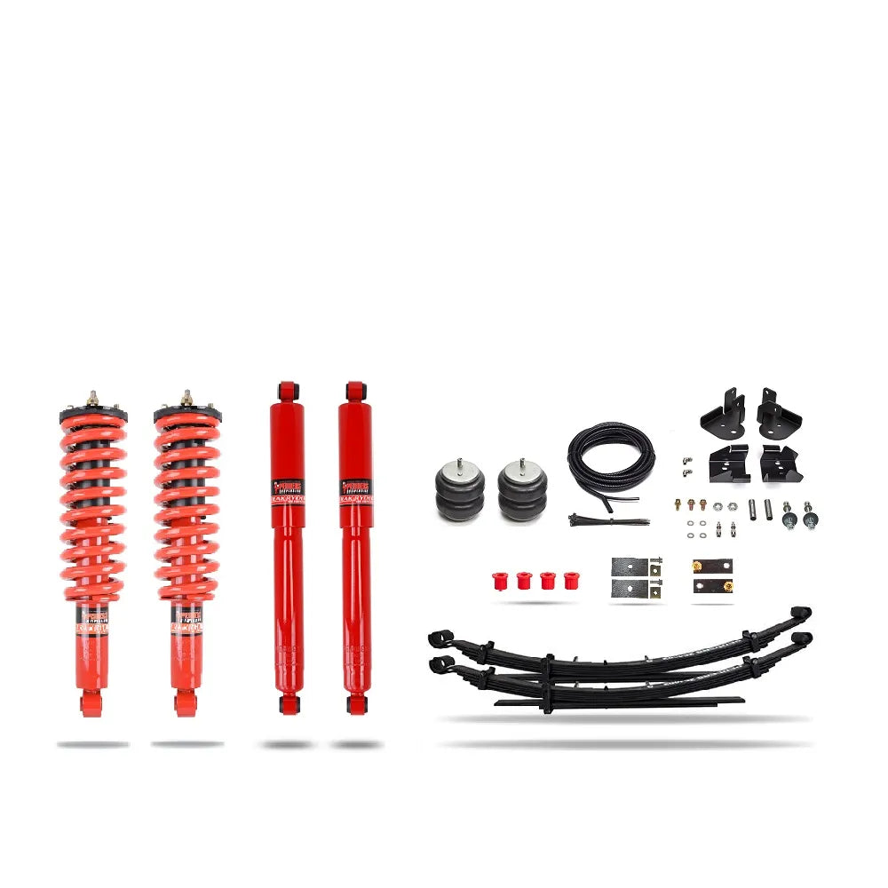 Pedders 1.75 Inch Heavy Duty Load Carrying and Towing Kit. With Assembled Foam Cell Struts & Additional Airbags. Isuzu D-Max - 803247