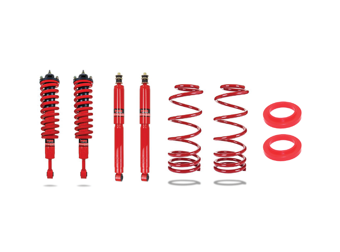 Pedders 2" heavy duty suspension kit. For cars with constant load in front. Toyota Lancruiser 120 - 803357