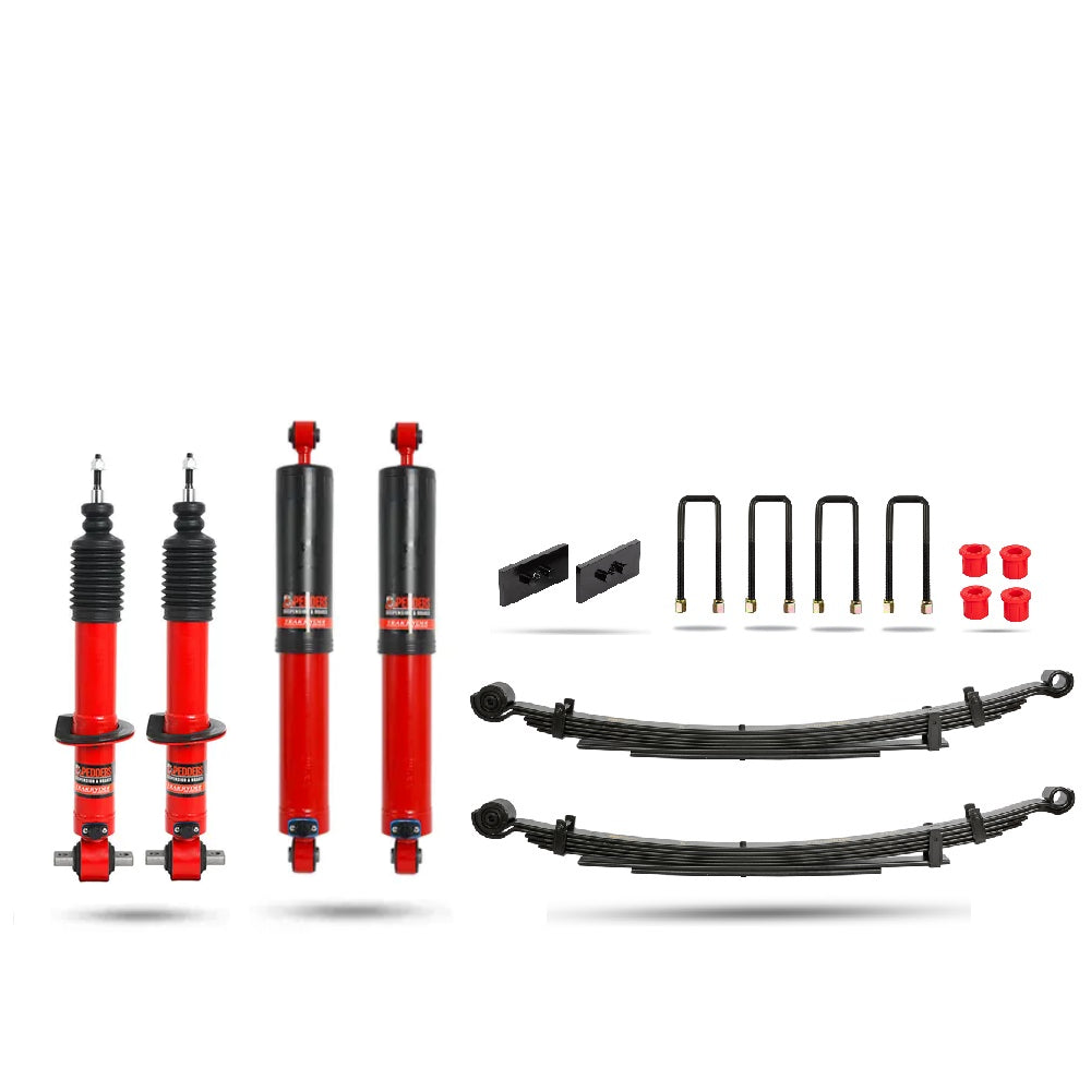 Pedders 2 Inch Heavy Duty Load Carrying and Towing Kit with Adjustable Foam Cell Shocks. Ford Ranger 2023 on. 3.0 V6 models - 803529A