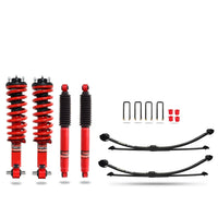 Pedders 2 Inch Lift Kit. With Assembled Foam Cell Struts. With Adjustable Foam Cell Shocks and Parabolic Leaf Springs. Volkswagen Amarok 2023 on. 3.0 V6 models - 803601PA