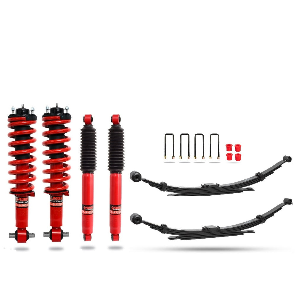 Pedders 2 Inch Heavy Duty Load Carrying and Towing Kit. With Assembled Foam Cell Struts .Volkswagen Amarok 2023 on. 3.0 V6 models - 803602
