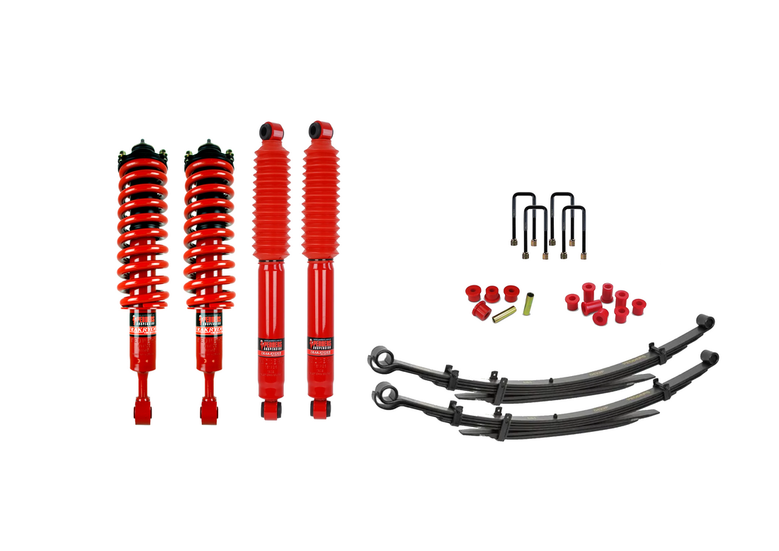 Pedders Extra Heavy Duty Load Carrying and Towing Suspension Kit. With Assembled struts. Toyota Hilux Mk6 and 7 - 803687