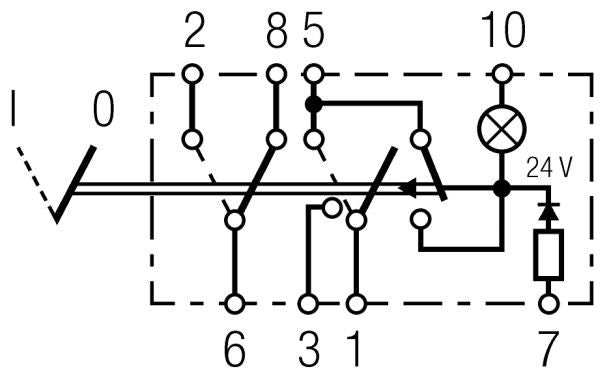 Avārijas gaismas signāla slēdzis - 6HH 004 570-451