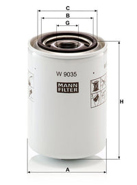 Eļļas filtrs - W 9035
