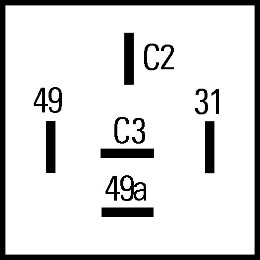 Pagrieziena signāla pārtraucējs - 4DN 009 492-101