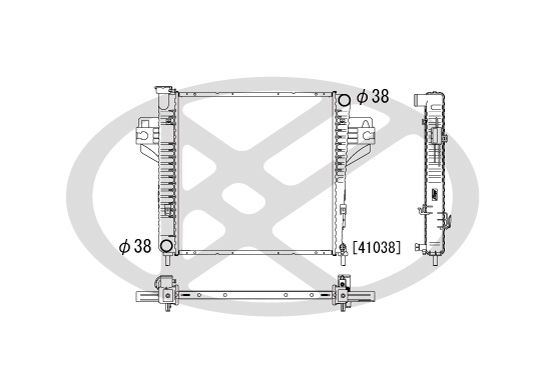 Motora dzesēsanas radiators - PL331723