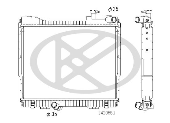 Motora dzesēsanas radiators - PL023260