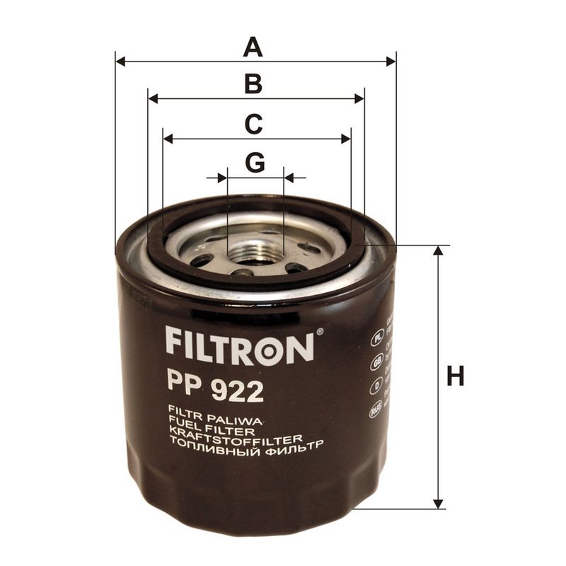 Degvielas filtrs - PP 922