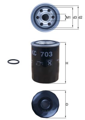 Degvielas filtrs - KC 703D