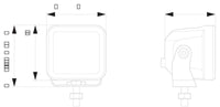 Off-road work light - 1FA 358 176-801