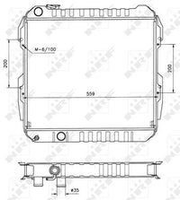 Motora dzesēsanas radiators - 506724