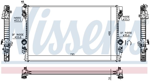 Motora dzesēsanas radiators - 63779