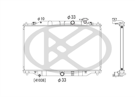 Motora dzesēsanas radiators - PL062773R