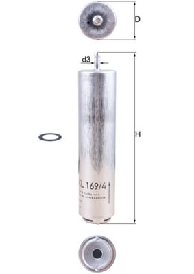 Degvielas filtrs - KL 169/4D