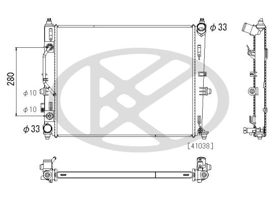 Motora dzesēsanas radiators - PL513472