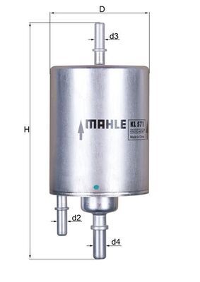 Degvielas filtrs - KL 571