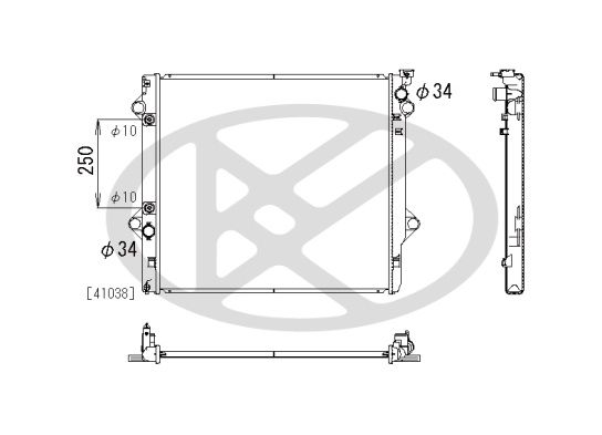 Motora dzesēsanas radiators - PL011845R