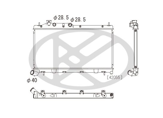 Motora dzesēsanas radiators - PL092627
