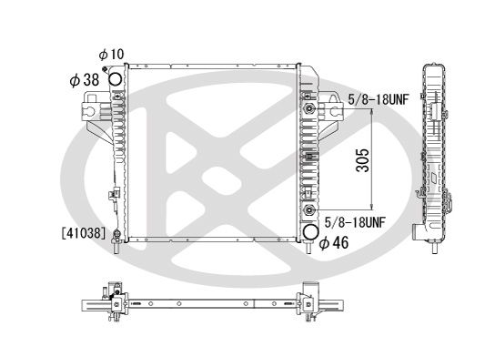 Motora dzesēsanas radiators - PL331748