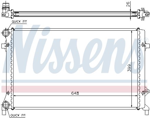 Jäähdytin,moottorin jäähdytys - 65277A
