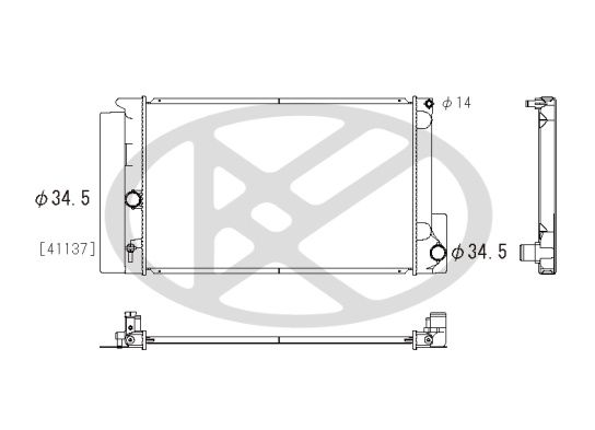 Motora dzesēsanas radiators - PL012079