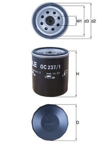 Eļļas filtrs - OC 237/1