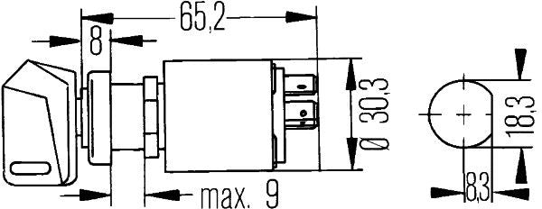 Aizdedzes slēdzis - 6JK 007 232-001
